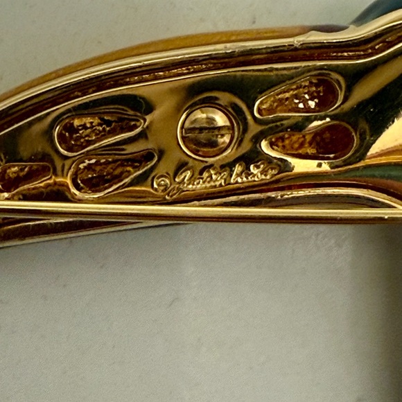 Judith Leiber Toucan Bird Parrot Pin Brooch Enamel & Crystals- Signed - Picture 4 of 12